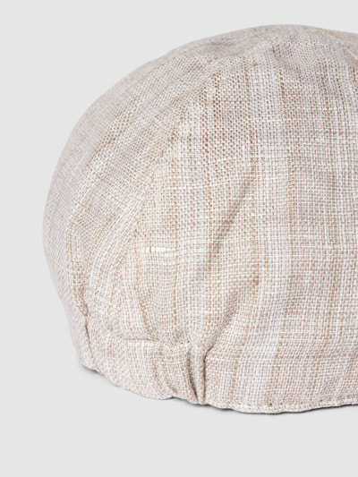 Müller Headwear Schiebermütze aus Leinen Modell 'SCHIEBER' Beige 2