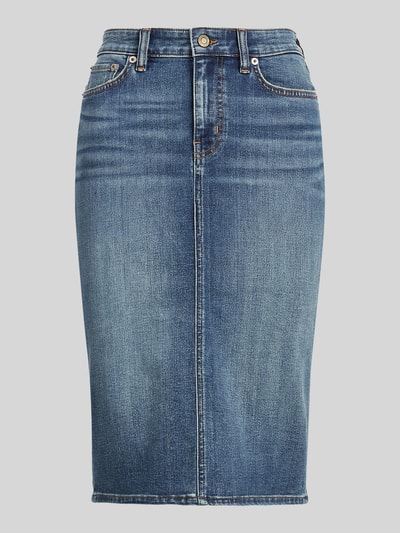 Lauren Ralph Lauren Regular Fit Midi-Rock aus Denim Jeansblau 2