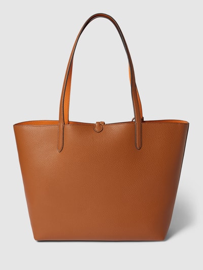 Lauren Ralph Lauren Tote Bag mit Label-Applikation Cognac 4