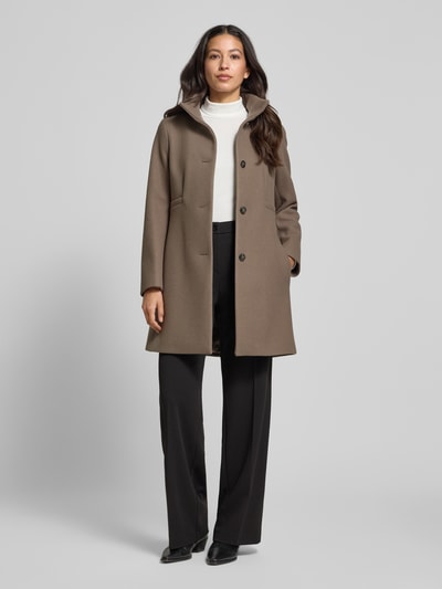 Cinque Płaszcz o długości do kolan ze stójką model ‘Ciminora’ Szarobrązowy 1