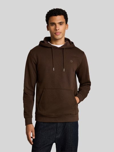 Tom Tailor Denim Regular Fit Hoodie aus Baumwoll-Mix Dunkelbraun 4