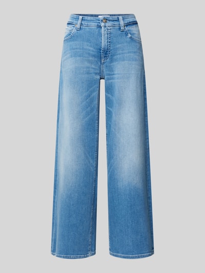 Cambio Wide Leg Jeans mit verkürztem Schnitt Bleu 2