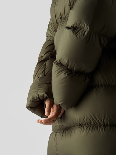 Rick Owens Daunenmantel mit Kapuze Dunkelgrün 3