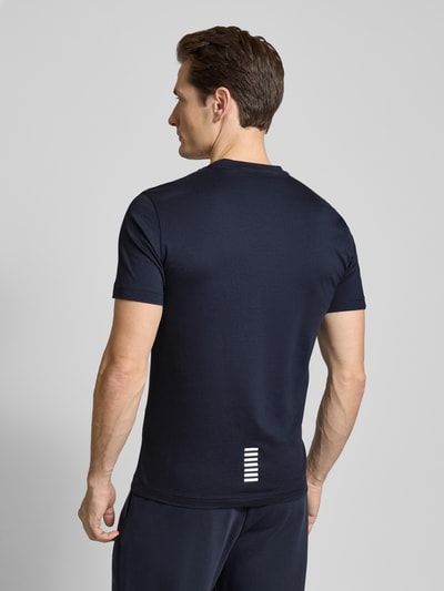 EA7 Emporio Armani T-shirt van puur katoen, model 'TRAIN CORE' Donkerblauw - 5