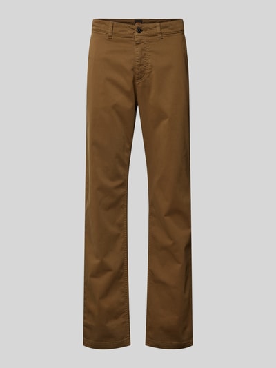 BOSS Orange Regular Fit Chino mit Gürtelschlaufen Oliv 2