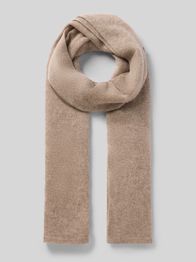 Produktfoto, Schal aus reinem Kaschmir Modell 'NOS' von FRAAS in Beige, rechteckige Form, Strick-Optik, weiche Textur, 64 x 194 cm
