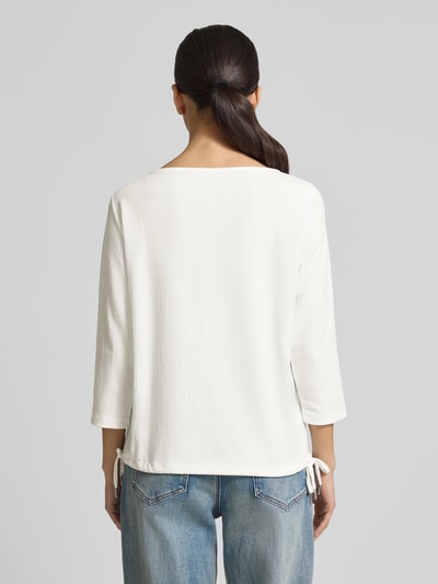 s.Oliver RED LABEL Regular Fit Blusentop mit Allover-Muster Weiss 5