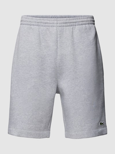 Lacoste Regular fit korte broek met elastische band Lichtgrijs - 2