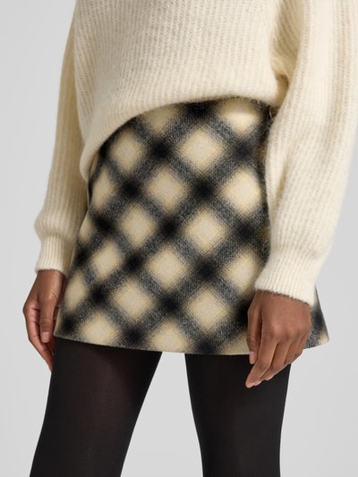 Liu Jo White Minirock mit seitlichem Nahtreißverschluss Offwhite 3