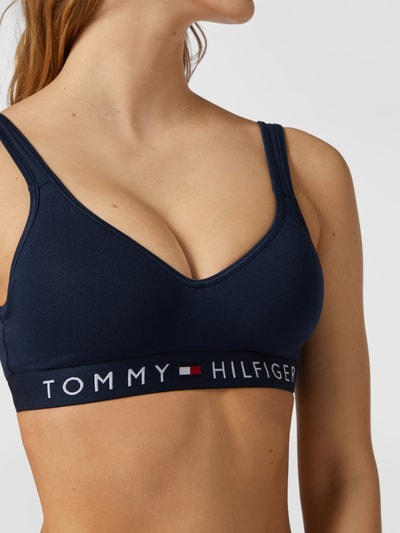 TOMMY HILFIGER Bustier met logo in band  Marineblauw - 3