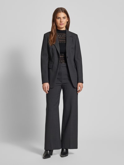 Vero Moda Shaped fit shirt van kant met lange mouwen en hoge kraag, model 'ZOE' Zwart - 1