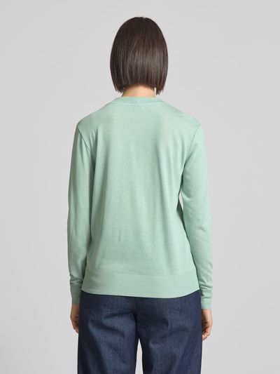 MAERZ Muenchen Kurtka z dzianiny z listwą guzikową Miętowy 5