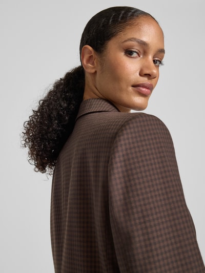 Jake*s Collection Żakiet o kroju regular fit z kołnierzem z połami Ciemnobrązowy 3