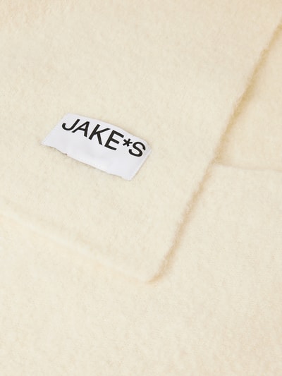 Jake*s Casual Sjaal met labelpatch Ecru - 2