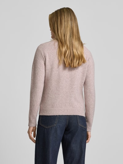 Vero Moda Regular fit gebreide pullover met raglanmouwen, model 'DOFFY' Oudroze gemêleerd - 5