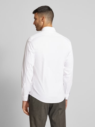 Lindbergh Slim fit vrijetijdsoverhemd met kentkraag Offwhite - 5