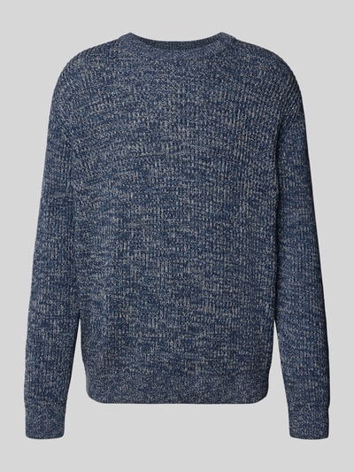 Selected Pullover mit Strickoptik Marine 1