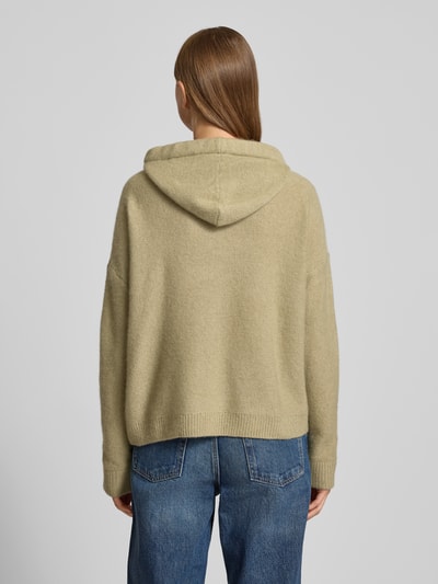 Hemisphere Gebreide pullover van kasjmiermix met capuchon Rietgroen - 5