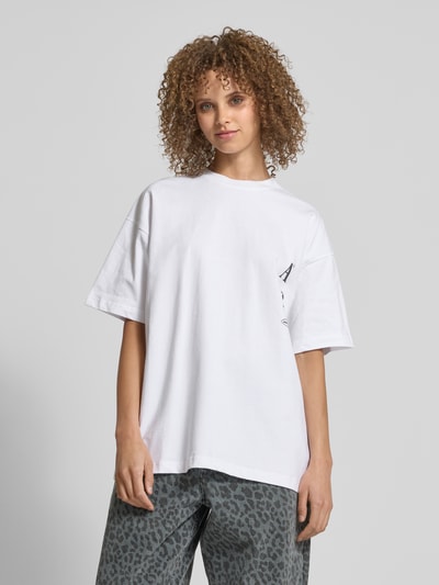 ANOTHER COTTON LAB T-Shirt mit Label-Print Offwhite 4