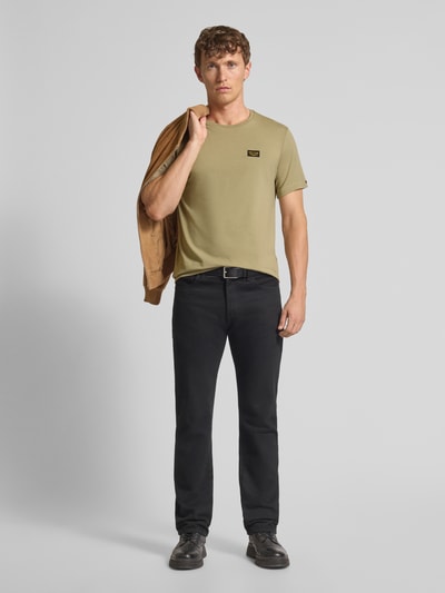 PME Legend T-shirt z detalem z logo model ‘GUYVER’ Khaki 1