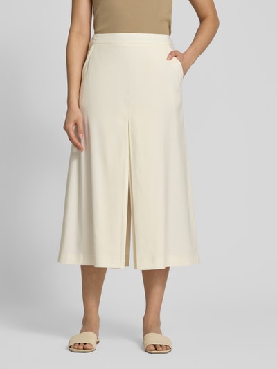 MORE Leinenrock mit Gehschlitz Offwhite 4