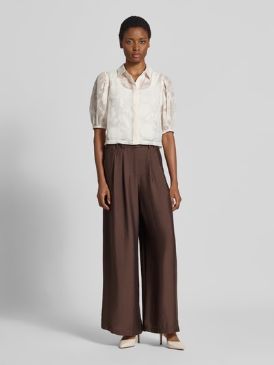 GUIDO MARIA KRETSCHMER WOMAN Wide Fit Hose aus Viskose-Mix Modell 'Finja' Schoko 1