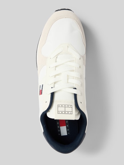 Tommy Jeans Low Top Sneaker aus Leder-Mix Modell 'EVA RUNNER' Weiss 3