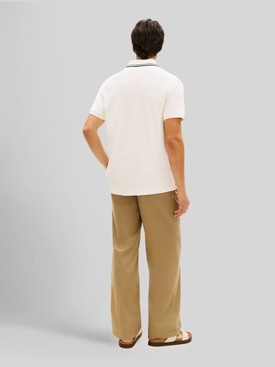 Tommy Hilfiger Regular Fit Poloshirt aus Frottee Offwhite 5