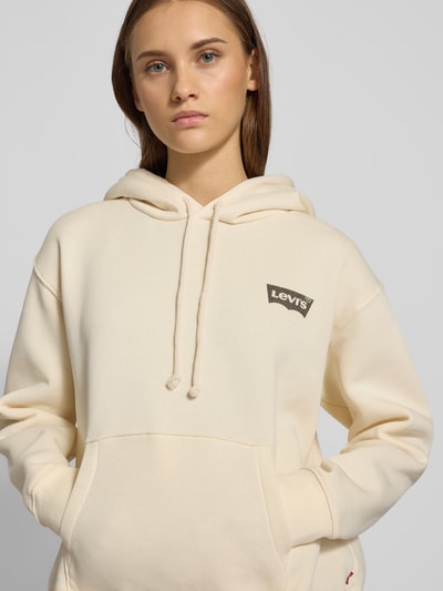 Levi's® Hoodie met labelprint Ecru - 3