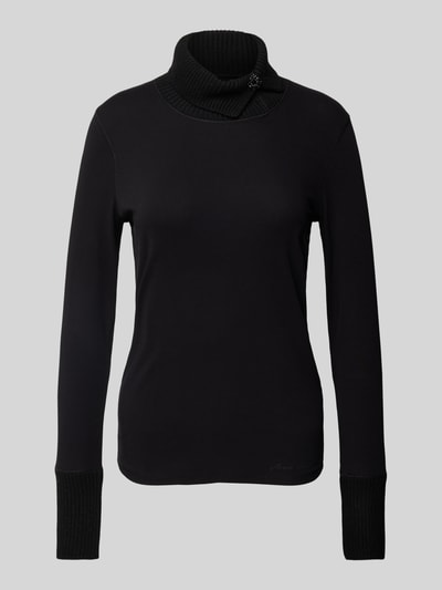 Marc Cain Gebreide pullover met ribboorden Zwart - 1