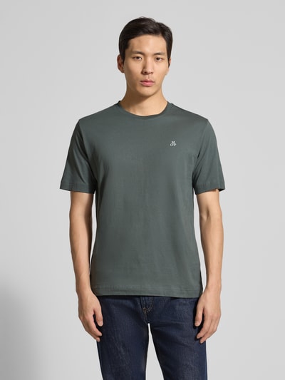 Marc O'Polo Regular Fit T-Shirt aus reiner Baumwolle Oliv 4