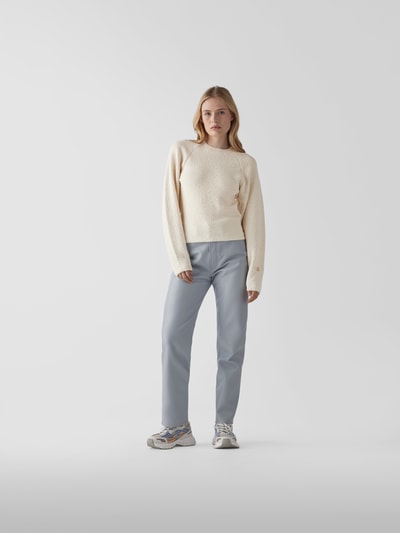 Victoria Beckham Pullover mit Rundhalsausschnitt Ecru 1