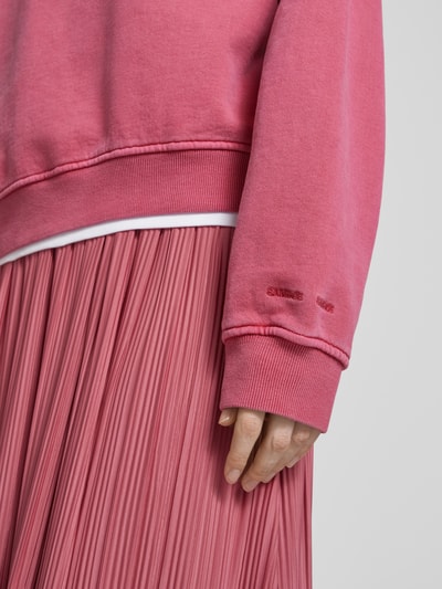 Samsøe & Samsøe Oversized Sweatshirt mit gerippten Abschlüssen Modell 'SAVA' Rose 3