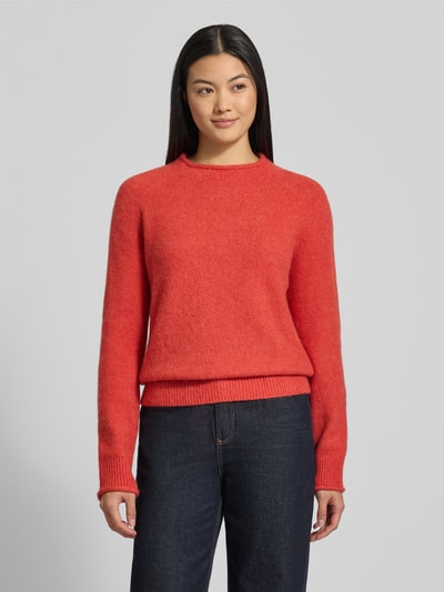 BOSS Orange Regular fit gebreide pullover van wolmix met alpaca, model 'C_FESPERANASY' Rood - 4