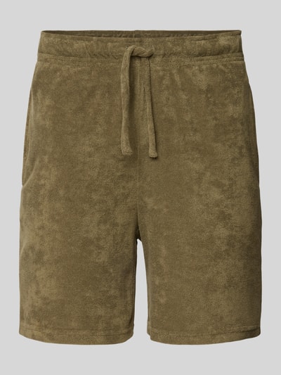 Christian Berg Men Sweatshorts mit Eingrifftaschen Khaki 2