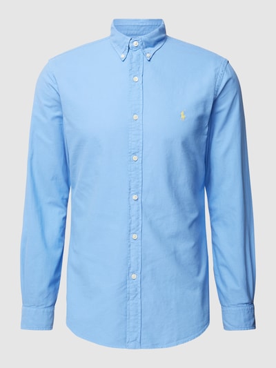 Polo Ralph Lauren Slim Fit Freizeithemd mit Button-Down-Kragen Hellblau 2