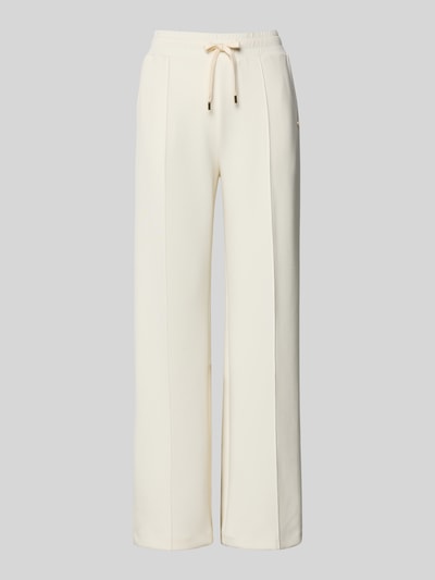 Produktfoto, Sweatpants mit Label-Applikation Modell 'Talila' von JOOP!, jasny beż, prosty krój, elastyczny pas, materiał z domieszką modalu, Szerokość w rozmiarze 36: 40 cm, Długość nogawki wewnętrznej w rozmiarze 36: 80 cm