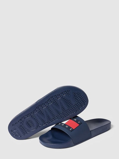 Tommy Jeans Slides mit Label-Patch Modell 'POOL' Marine 4