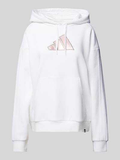 ADIDAS SPORTSWEAR Hoodie mit Label-Print Modell 'Holiday' Offwhite 2