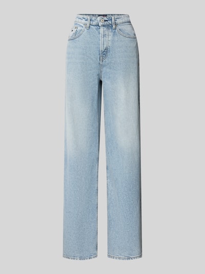 Produktfoto, Wide Leg Jeans aus Baumwoll-Mix von Tommy Jeans in denimlook, wide leg pasvorm, high waist, labelpatch, 5-pocketmodel, katoenmix
