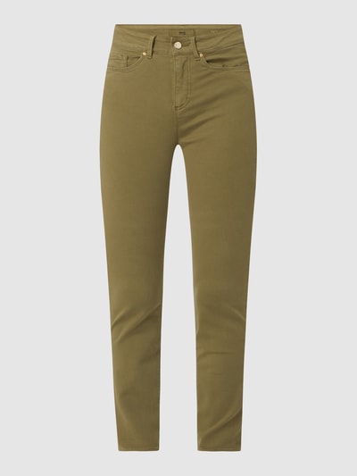 Brax Skinny Fit Jeans mit Stretch-Anteil Modell 'Ana' Oliv 2