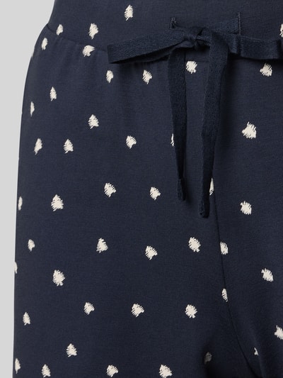 Produktfoto, Regular Fit Pyjama-Shorts aus Baumwoll-Mix von SCHIESSER in Dunkelblau mit weißen Punkten, elastischer Bund mit Tunnelzug, weiche Baumwolltextur