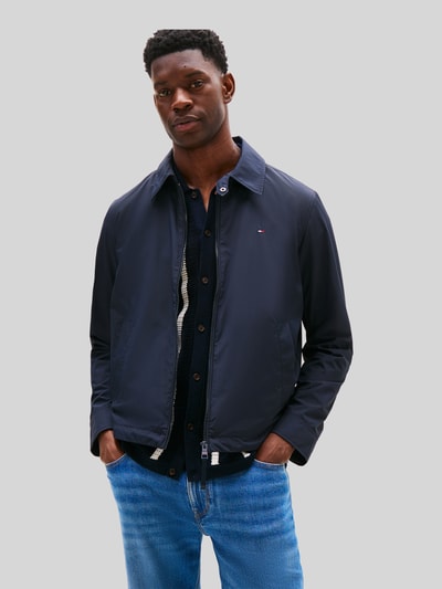 Tommy Hilfiger Regular Fit Blouson mit Logo-Stitching Modell 'IVY' Dunkelblau 4