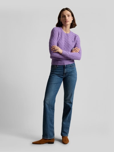 Polo Ralph Lauren Regular Fit Pullover aus Woll-Kaschmir-Mix 'JULIANNA' Lila 1
