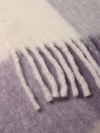 Tom Tailor Denim Szal z długimi frędzlami Fioletowy melanż 2
