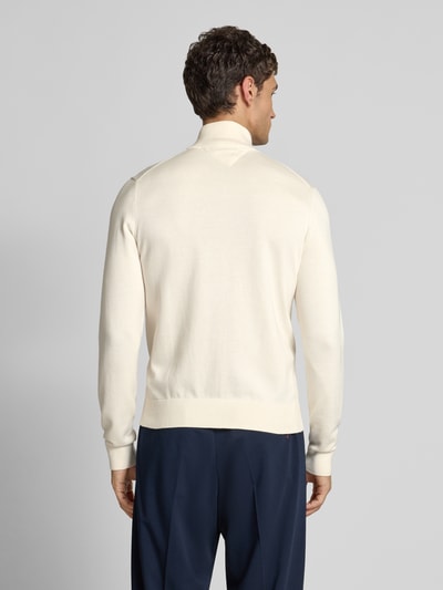 Tommy Hilfiger Regular fit gebreid jack van puur katoen Ecru - 5