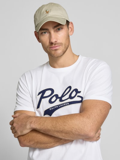 Polo Ralph Lauren T-Shirt mit Label-Badge Weiss 3