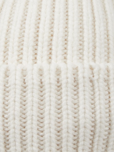 Unio Beanie mit breitem Umschlag Modell 'Mika' Offwhite 2