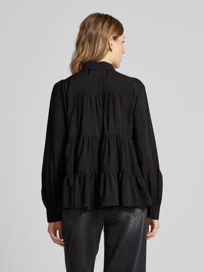 YAS Regular fit blouse in laagjeslook, model 'PALA' Zwart - 5