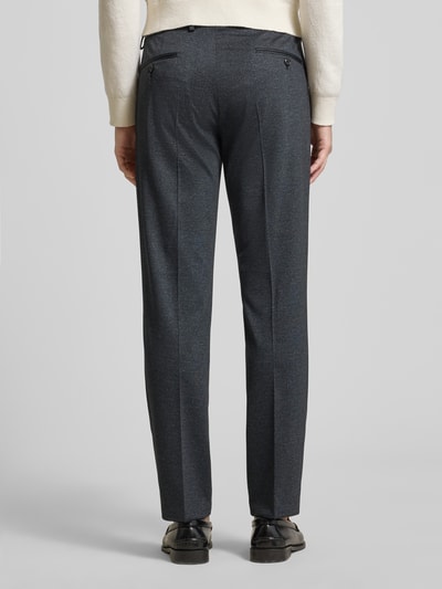 JOOP! Collection Straight fit stoffen broek van viscosemix, model 'Bennet' Donkerblauw - 5